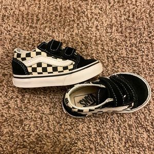 Vans Old Skool Checkerboard Shoes Toddler Size 5